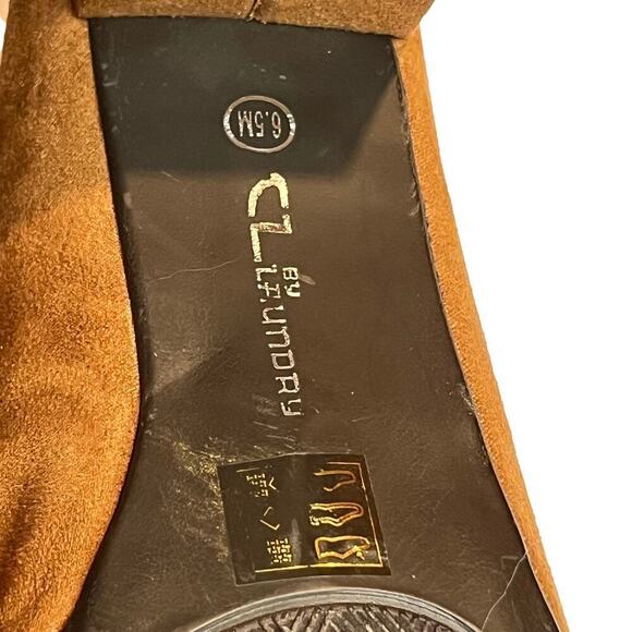 Chinese Laundry Anete Fringe Suede Block Heel Pumps sz 6.5 womens Oxford loafer - Picture 7 of 11